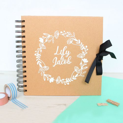 Personalised Couple’s Floral Wedding Guestbook