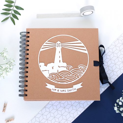 Personalised Couple’s Lighthouse Scrapbook