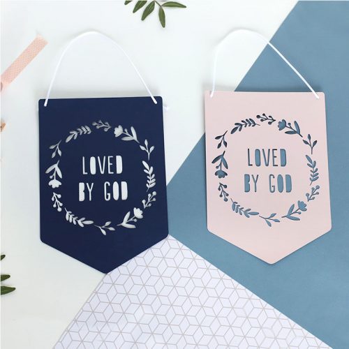 Loved by God Papercut Flag